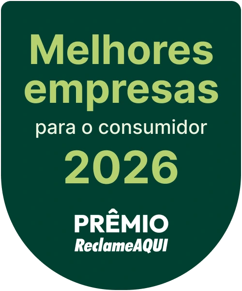 Selo Prêmio Reclame AQUI 2026 — Melhores Empresas para o Consumidor
