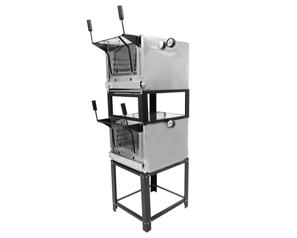Forno de Lastro Roma Gás Inox Duplo FIRIDI80/ FIRIDS80
