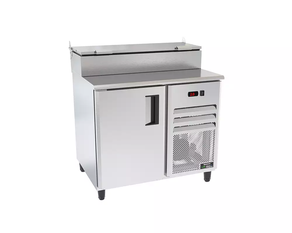 Mostrador de Servicio Refrigerado con Condimentera Venâncio Prime - Sobrepuesta - 1 metro