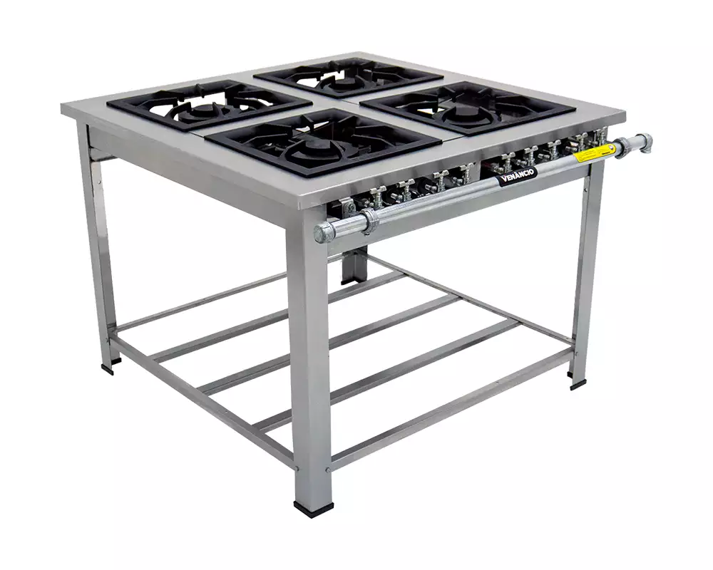 Fogão Maxi Inox 4 Queimadores