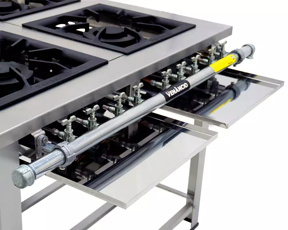 Fogão Maxi Inox 4 Queimadores