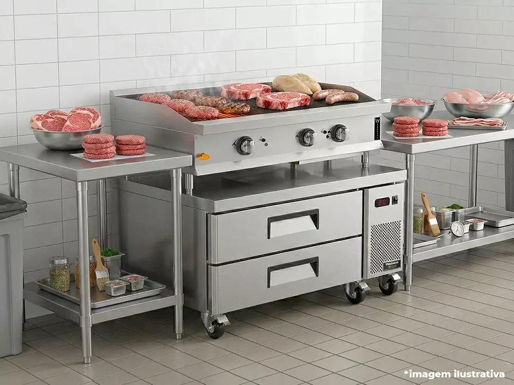 Conjunto Base de Cocção Chef Base Prime 120 com Gavetas